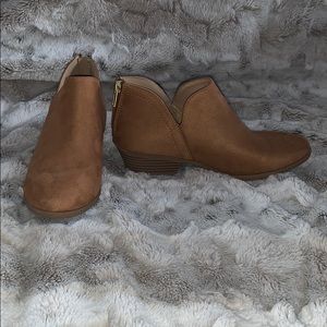 *SOLD* Soda Brown Suede Booties | 6.5
